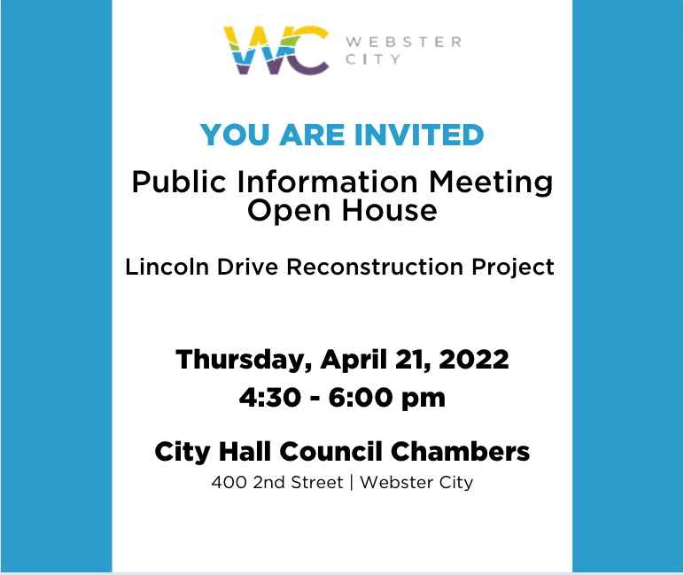 Public invited to meeting on Lincoln Drive Reconstruction Project