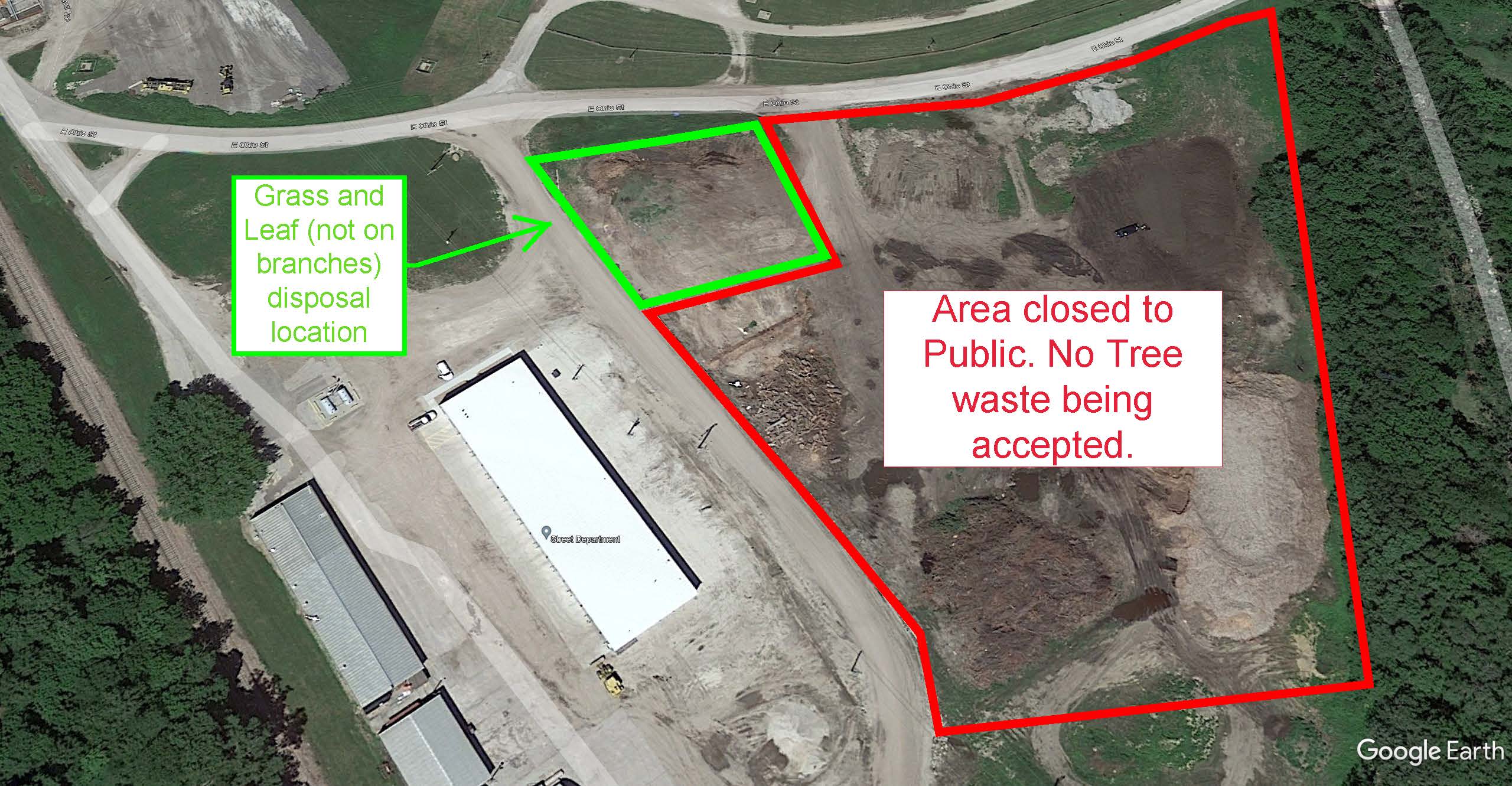 Webster City grass and tree waste disposal site is closed to tree waste Webster City grass and tree waste disposal site is closed to tree waste