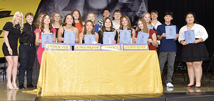 Ten students inducted into NHS 1 Ten students inducted into NHS 1