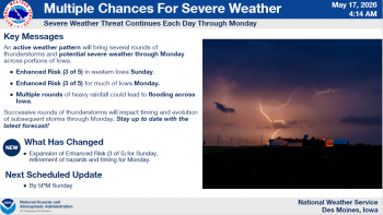 Weather Service Updates Information for Multiple Rounds of Severe Weather 2 Weather Service Updates Information for Multiple Rounds of Severe Weather 2