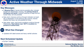 Weather Service Update for Storms and Flash Flooding 2 Weather Service Update for Storms and Flash Flooding 2