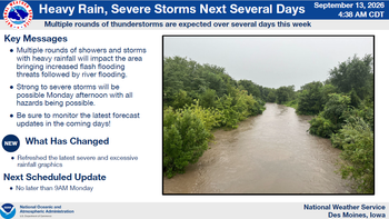 Weather Service Update, Forecast Calls for Heavy Rainfall 2 Weather Service Update, Forecast Calls for Heavy Rainfall 2