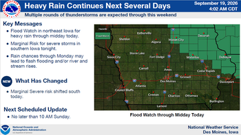 Weather Service Updates Forecast for Heavy Rainfall and Severe Storms 2 Weather Service Updates Forecast for Heavy Rainfall and Severe Storms 2