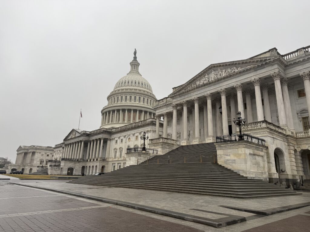 US House clears spending stopgap backed by Trump that averts government shutdown 1 The U.S. Capitol on March 3, 2026. (Photo by Jennifer Shutt/States Newsroom)