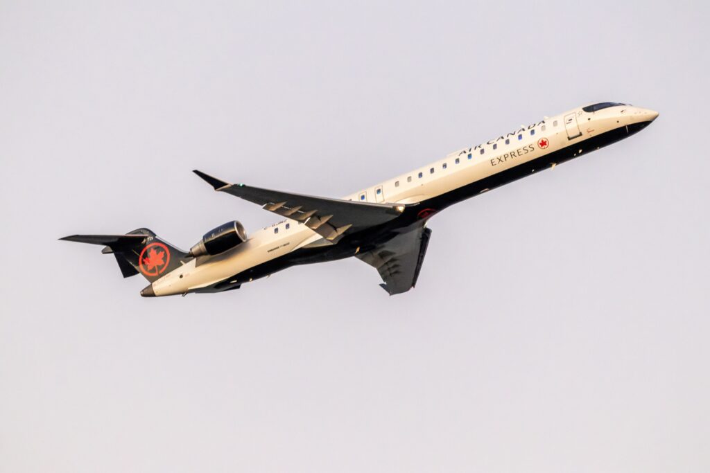 Trump’s trade war with Canada escalates as new tariffs launch 1 President Donald Trump has targeted Canadian airline manufacturer Bombardier in his trade war with Canada. In this photo, an Air Canada Express Bombardier CRJ900 aircraft departs Ronald Reagan Washington National Airport. (Photo by Getty Images/Yassine Bahammou)