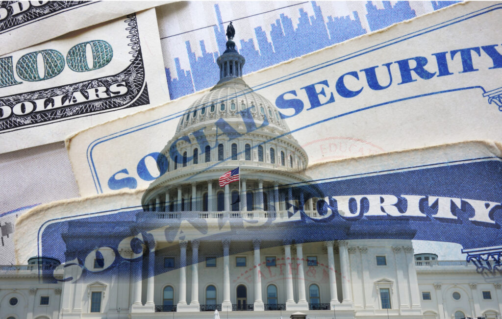 US Senate candidates in 9 key races quiet about Social Security benefits cliff 1 Without congressional action, Social Security could be facing a a 22% reduction in benefits in 2032. (Photo illustration by Getty Images)